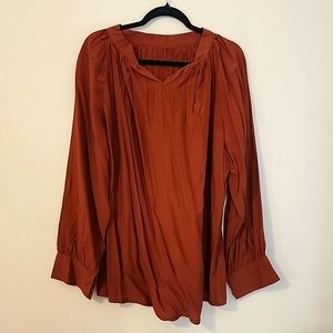 Rust colored blouse